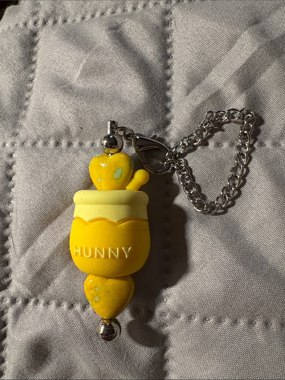 Yellow 'Hunny' Honey Pot Cup Charm